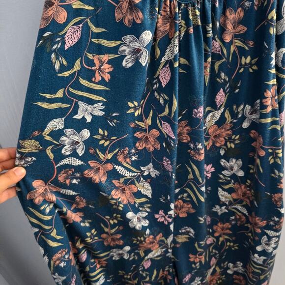 Anrabess Floral Print Jumpsuit Size XL Cottagecore Hippie Bohemian Multicolored - Picture 6 of 9